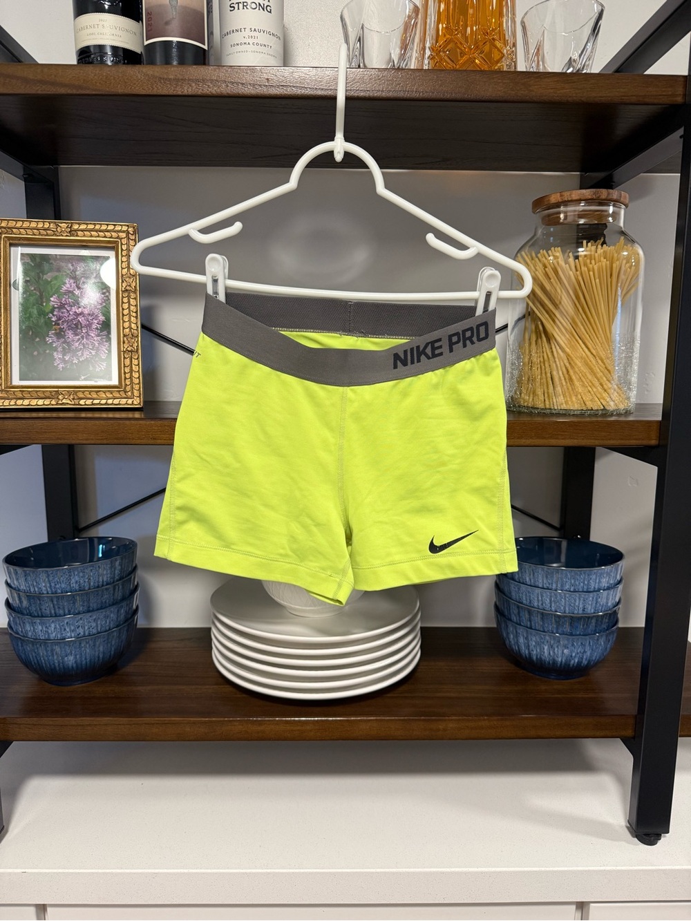 Nike Pro Compression Shorts in Volt